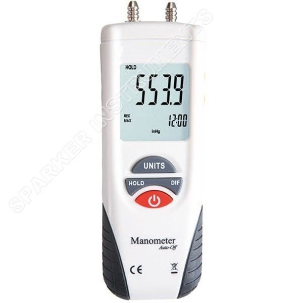 HT 1890 Digital Manometer Differential Air Pressure Gauge Meter Tester