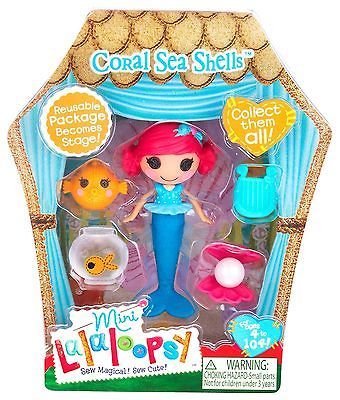 NIP Mini Lalaloopsy Doll Series 6 #7 # 7 CORAL SEA SHELLS