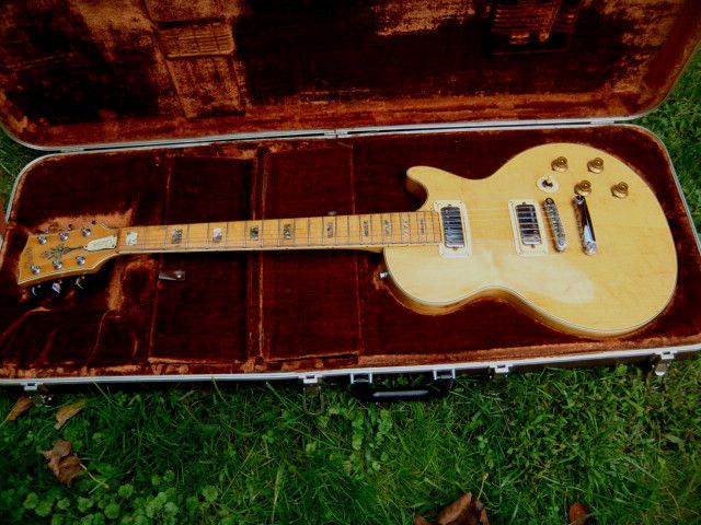 ELECTRA GUITAR 1970S JAPAN MATSUMOKU FACTORY ABALONE INLAYS BLOND