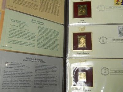 Golden Replicas of United States Postage Stamps Lot 0f 158 22 Karat 