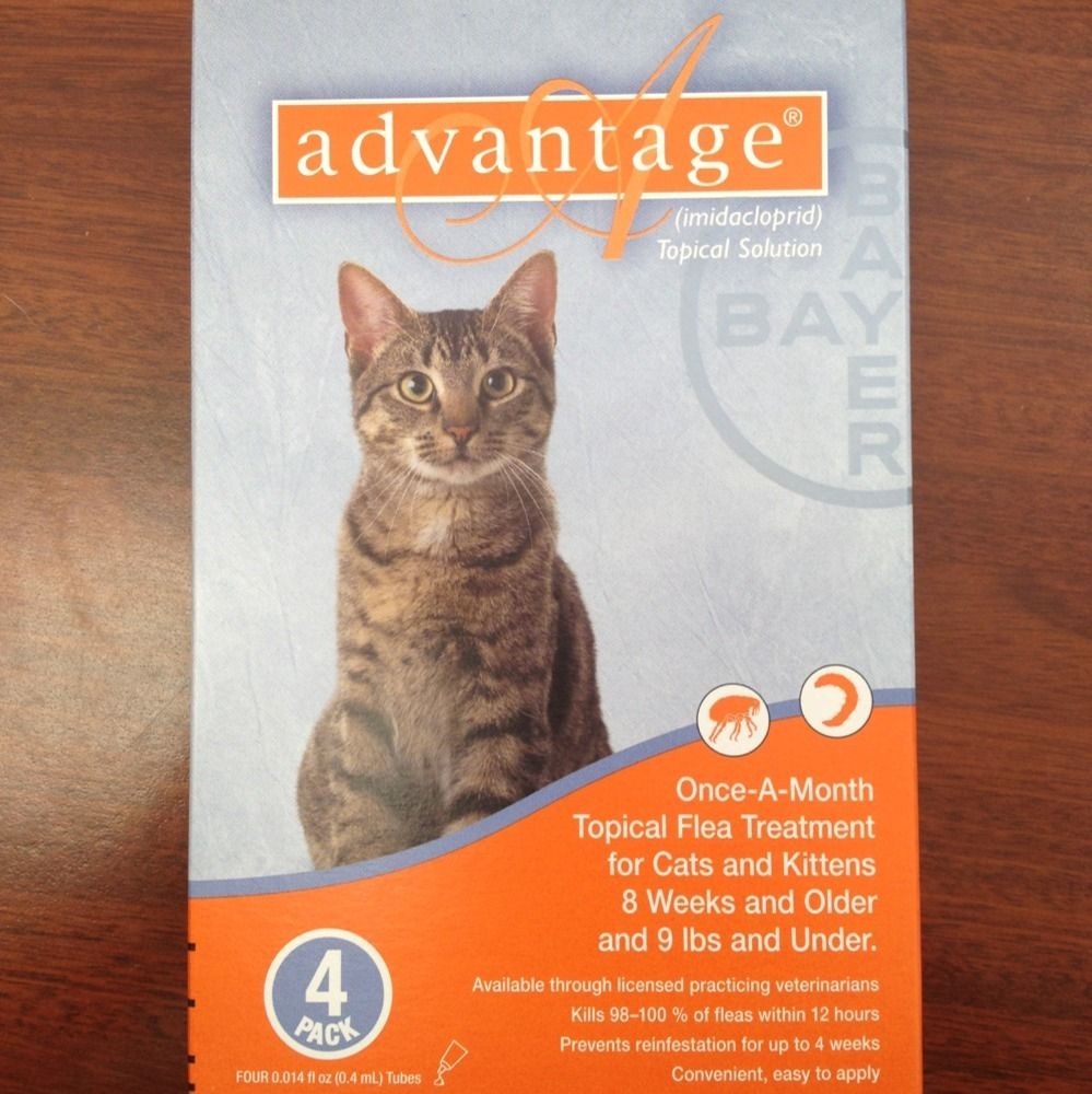 Advantage Flea Control for Cats 9lbs and Under 4pk