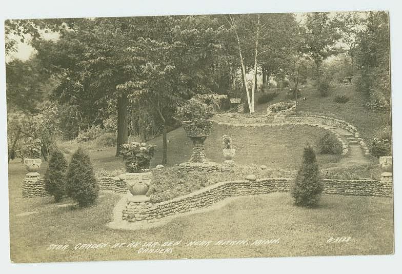 B0406 RPPC STAR GARDEN AK SAR BEN GARDENS AITKEN MN POSTCARD