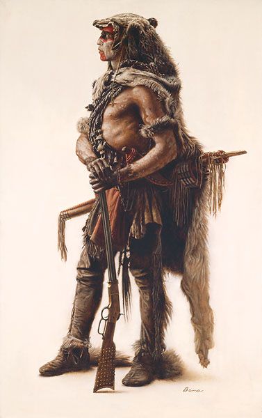 James Bama Northern Cheyenne Wolf Scout Anniversary Giclee Canvas 1 75 