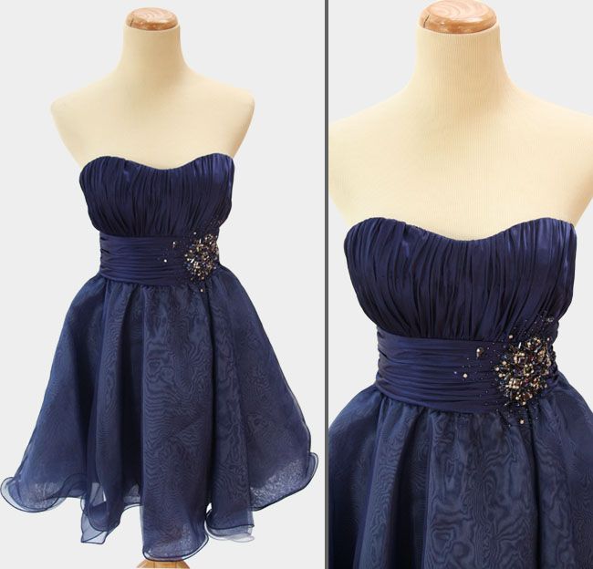 Alex Sopkia Navy Juniors Prom Homecoming Party Evening Formal Dress 