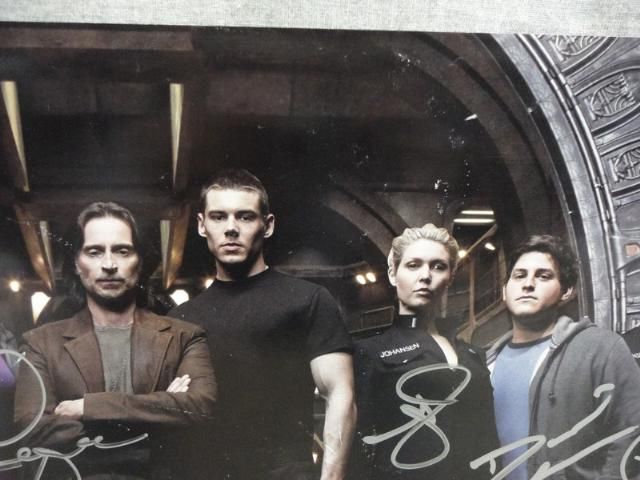 SGU Stargate Cast Hand Signed Promotional Small Poster