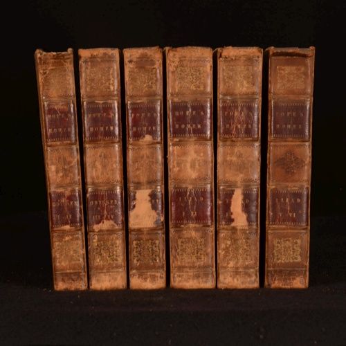 1806 and 1813 6VOL Homer Trans Alexander Pope Iliad Odyssey Classics 