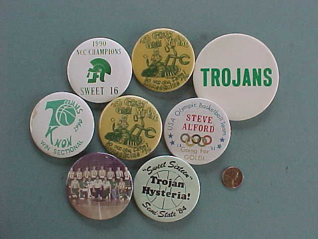    Castle Indiana High School IU star Steve Alford basketball 8 pin set