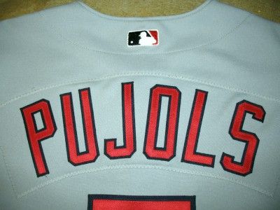 Albert Pujols Game Worn Used Jersey 2002 Cardinals Away Grey 