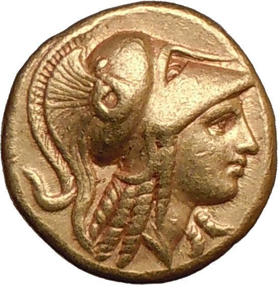 Alexander the Great 330 BC Amphipolis Gold Stater Athena Nike Life 