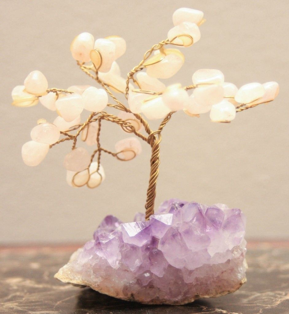 Amethyst Gem Tree with over 30 Stones and an Amethyst Geode Base