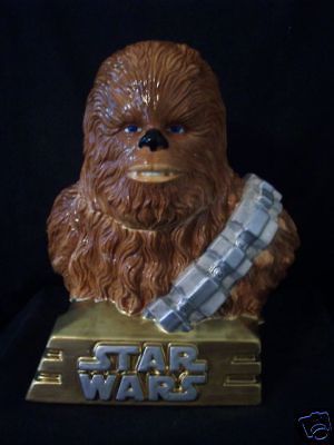 limited star wars chewbacca cookie jar mib # a3437 time