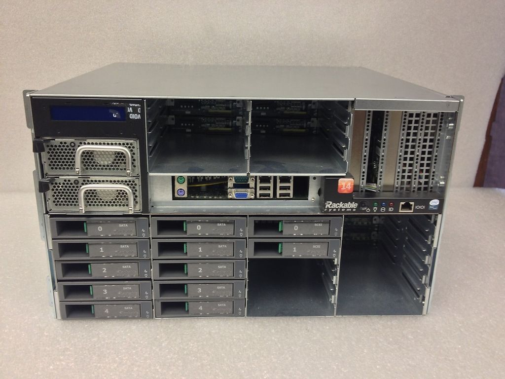 RACKABLE SYSTEMS SERVER 5U 2x 2.33GHz QC E5345 16GB RAM 12x500GB HARD 