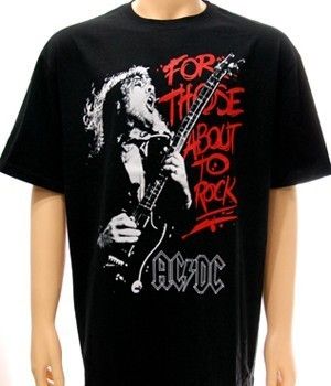 AC DC Angus Young hard rock roll metal T shirt Sz XL Angus Young