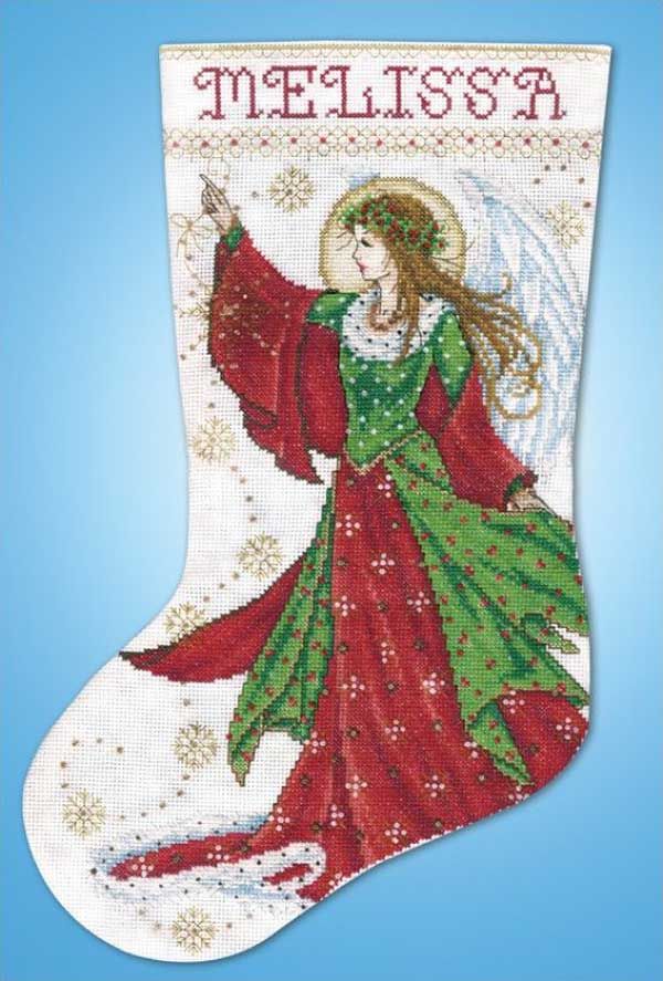   Counted Cross Stitch Kit 17 Stocking Angel of Joy 5990 Sale