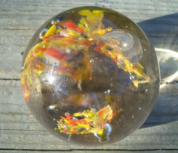 Vintage Millefiori Antique End of Day Glass Paperweight