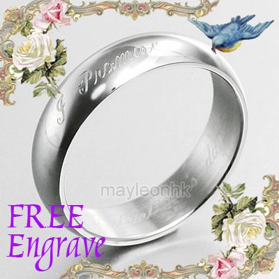 Free Engrave Wedding Anniversary Bands Titanium Rings