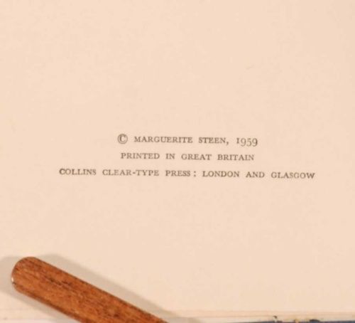 details first edition copy in a dustwrapper marguerite steen 1894 1975 