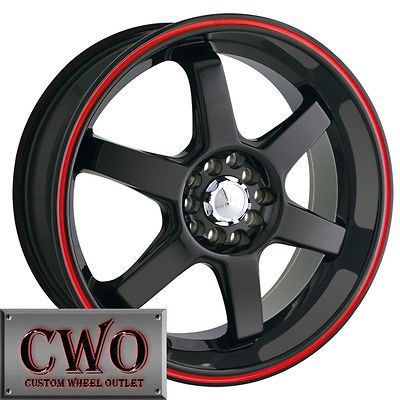 Newly listed 17 Black Akita AK55 Wheels Rims 5x100/5x114.3 5 Lug Jetta 