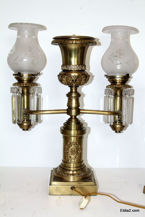 find such a quality set of lamps in such fine condition each lamp has 