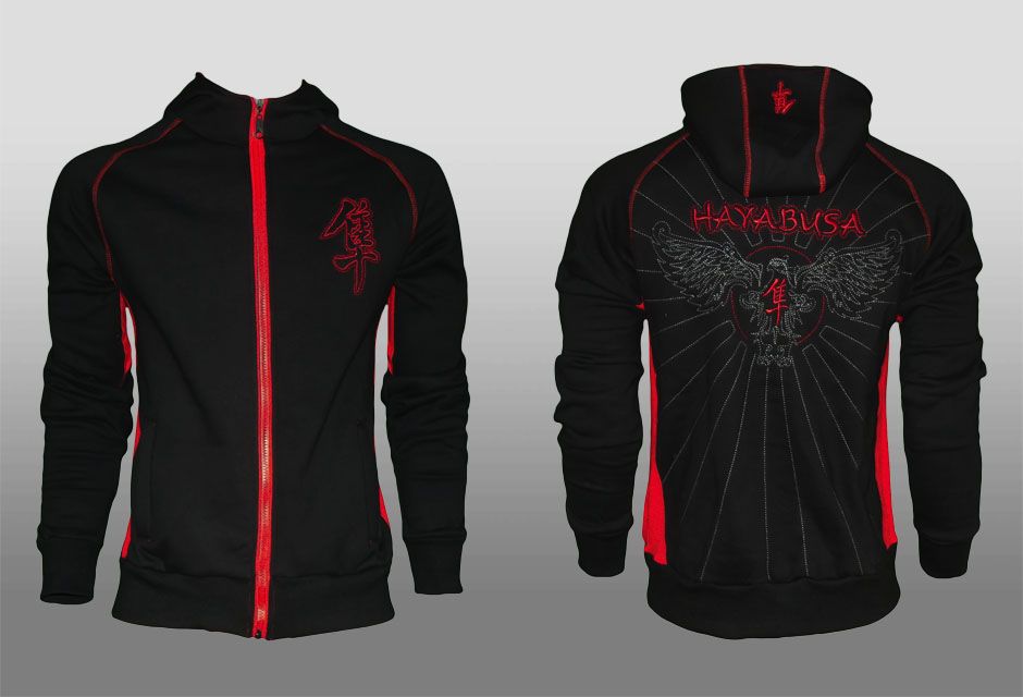 Hayabusa Attack Zip Up Hoodie Size L