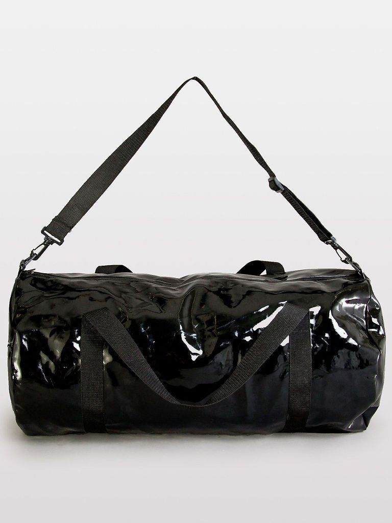 american apparel rsasv500 shiny vinyl weekender bag