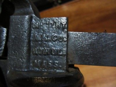 VINTAGE ATHOL MACHINE CO. NO.3 ADJUSTABLE MINIATURE VISE STARRETT?