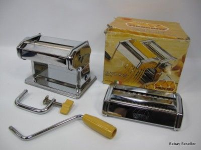 OMC Marcato Atlas Model 150 Deluxe Pasta Machine w Cutting Attachment 
