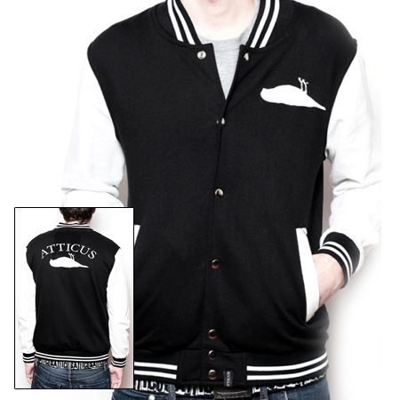 Atticus Varsity Jacket Black White Small Brand New