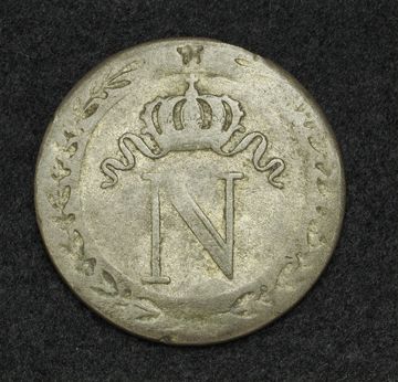1809 M France 1st Empire Napoleon I Billon 10 Centimes Coin