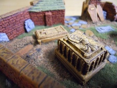 Games Workshop Pro Painted Terrain Piece   Graveyard OOP  FREE SHIP 