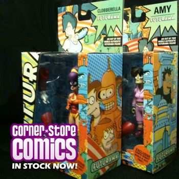 FUTURAMA Series 6 Set of Two Action Figures CLOBBERELLA & Amy IN STOCK 