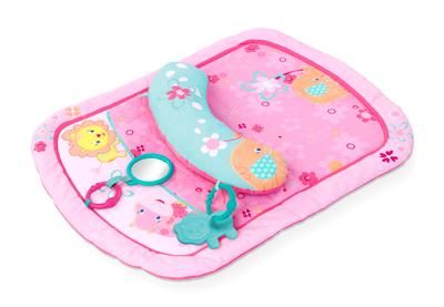   Starts Little Blooms Prop Play Mat Tummy Time Baby Girl Teether