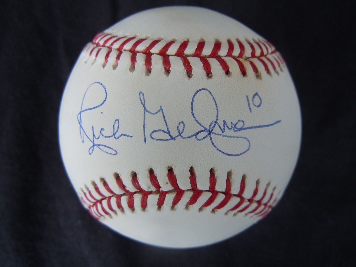 Rich Gedman 10 Boston Red Sox Signed on MLB Baseball Comes with COA 