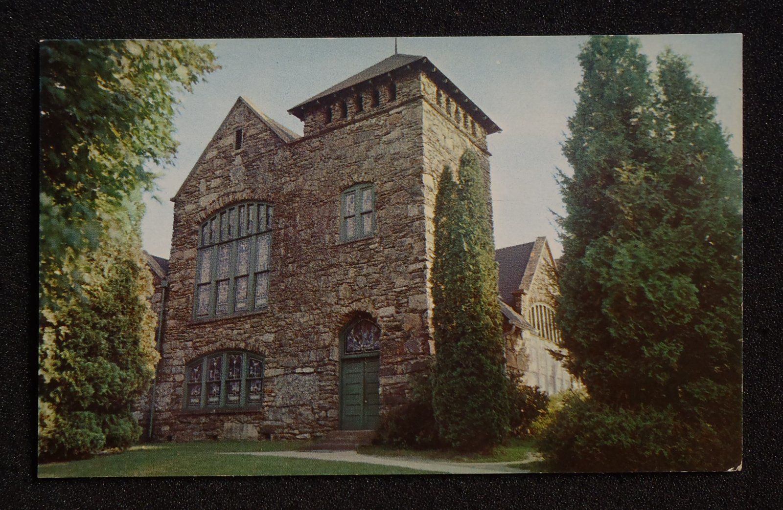   Presbyterian Church Lees McRae College Banner Elk NC Avery Co Postcard