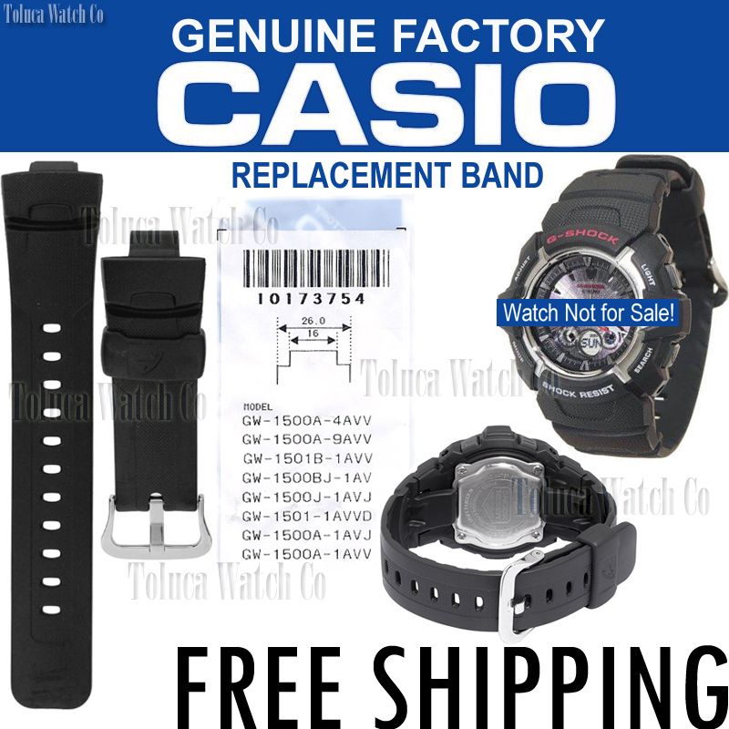 Casio G SHOCK Watch Band GW 1500A, GW 1500J, GW 1500BJ, GW 1501B Part 