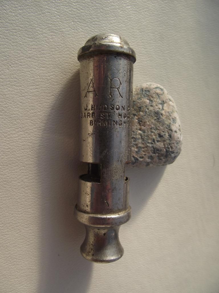   VINTAGE ARP AIR RAID PATROL WHISTLE J HUDSON & CO BARR STREET HOCKLEY