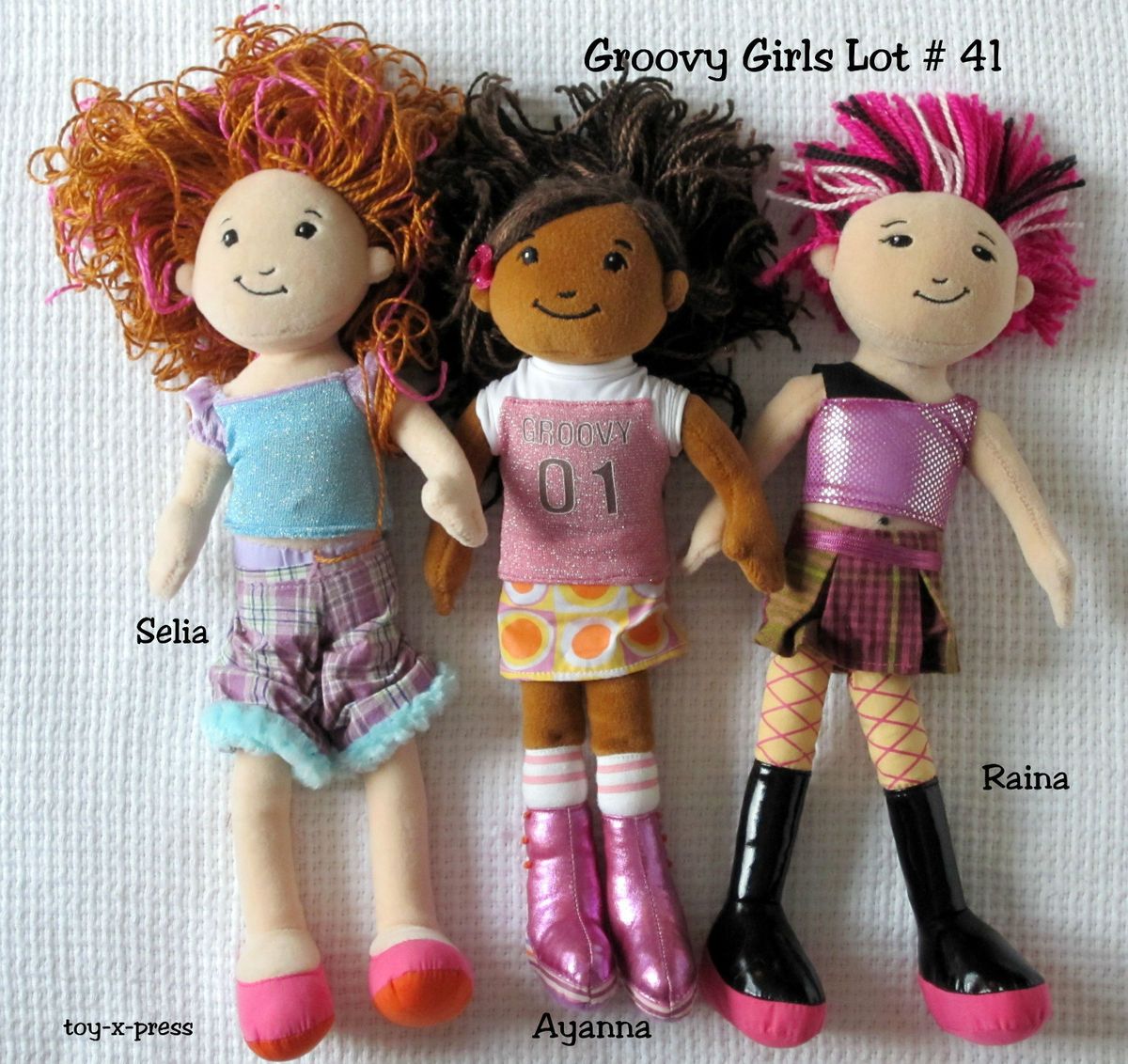 GRooVy GiRLS PLuSH SeLiA AYaNNa RaiNa DoLL LoT 41