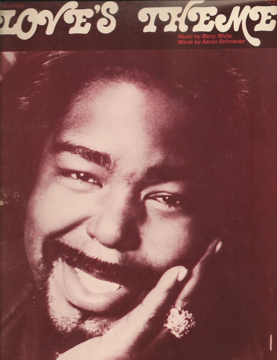    Unlimited Orchestra LOVE S THEME VG Sheet Music 5 pp BARRY WHITE 1