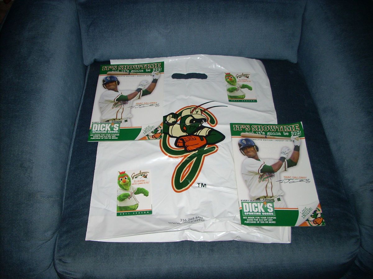 Greensboro Grasshoppers Minor League Baseball Programs Schedules 2011