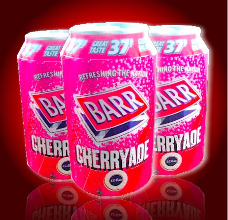 BARR CHERRYADE SODA Bevanda alla Ciliegia 3 lattine da 33 cl Cad