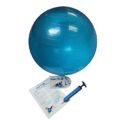 New Dynaflex Everflex Pro Fitness Gym Ball w Pump DVD