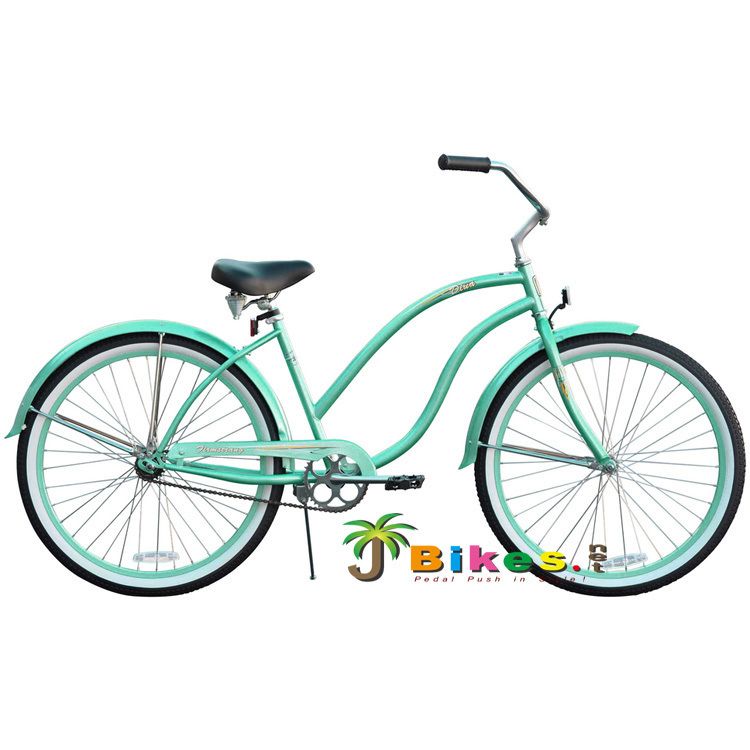 Beach Cruiser Bicycle bikes Firmstrong DIVA 26 Womens MINT GREEN with 