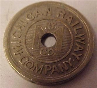 Michigan Railway Co Battle Creek Transit Token 4622C