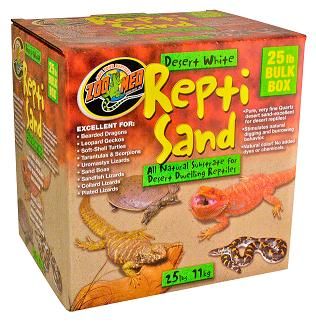 ZooMed ReptiSand Desert White Sand Bulk Box 25lbs