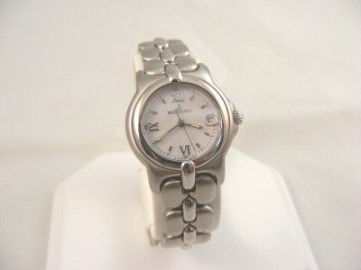 New Ladies Bertolucci Vir SS MOP Date Watch Retail $2050