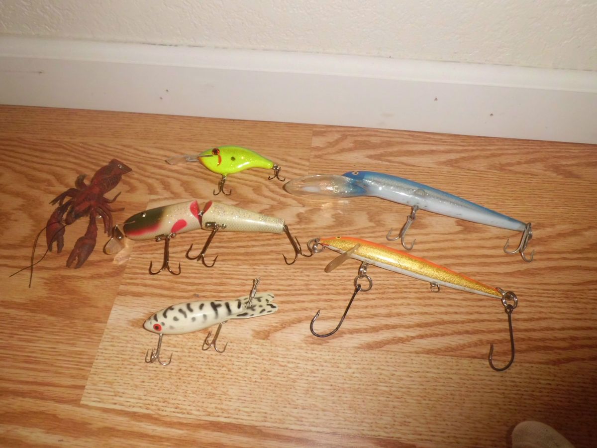   Vintage Fishing Lures Lucky Strike Original Rapala Begleys MORE++