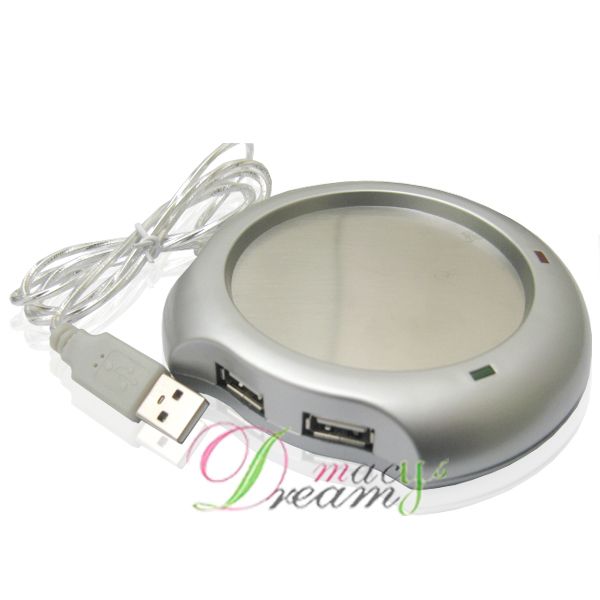 New USB Hub Coffee Tea Beverage Cup Mug Warmer Heater