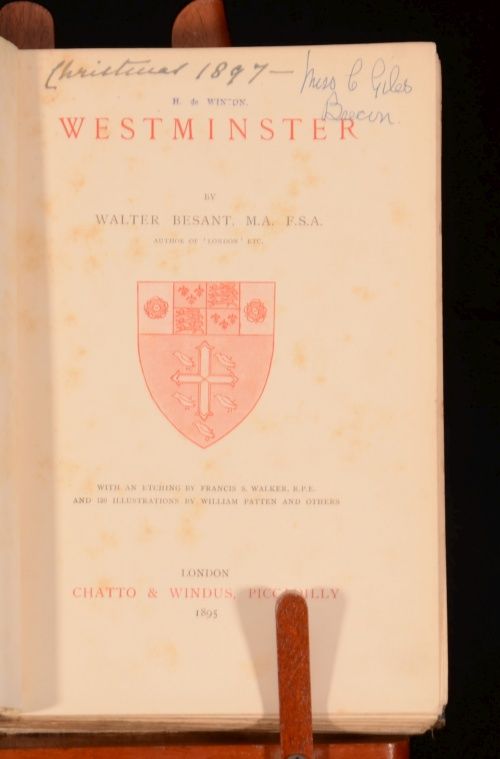   and Westminster Walter Besant London Topography Illustrated