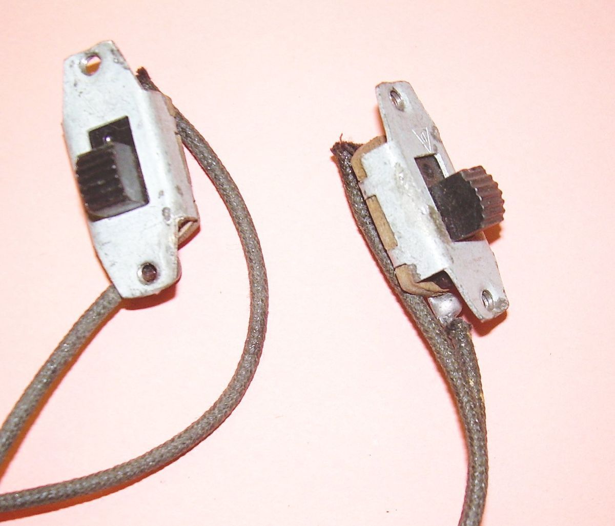 Vintage headlamp switches for older bicycles Delta, Schwinn.