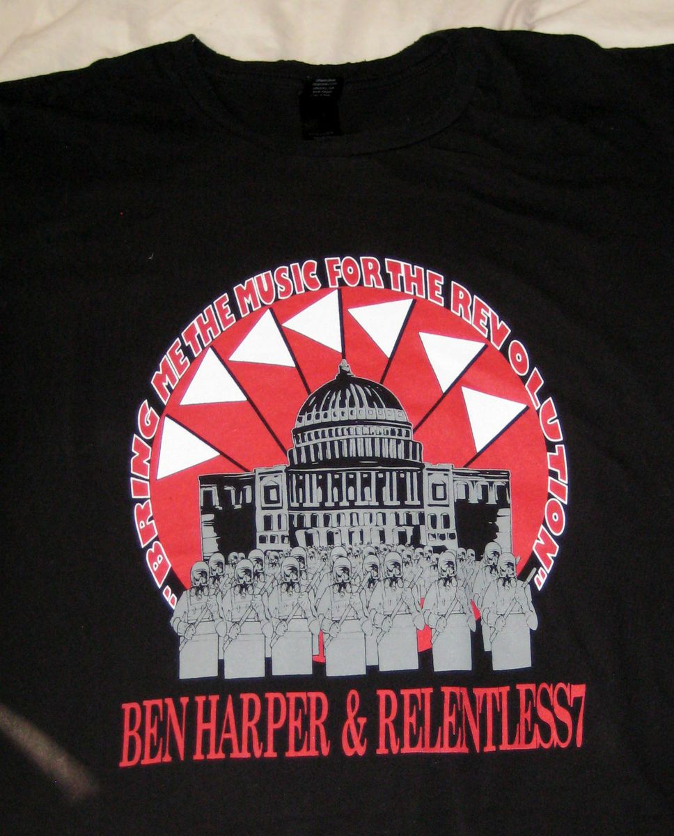 Ben Harper Relentless 7 T Shirt S S Black L Alternative Vintage Music 